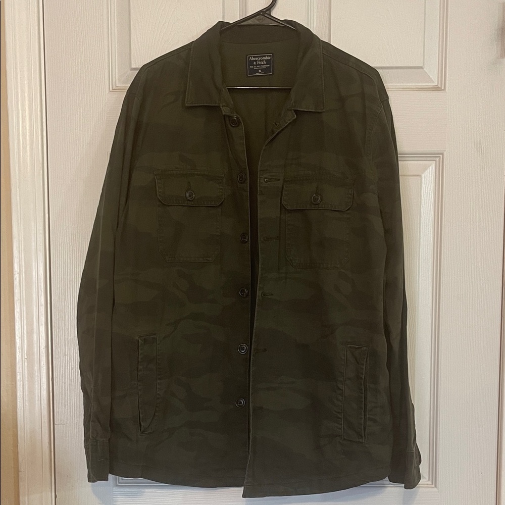 Abercrombie And Fitch Camouflage Military Jacket